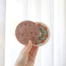 Load image into Gallery viewer, Amber Garden Pattern Ceramic Coaster