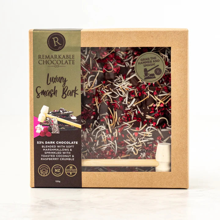 Remarkable Smash Bark Luxe Chocolate Raspberry