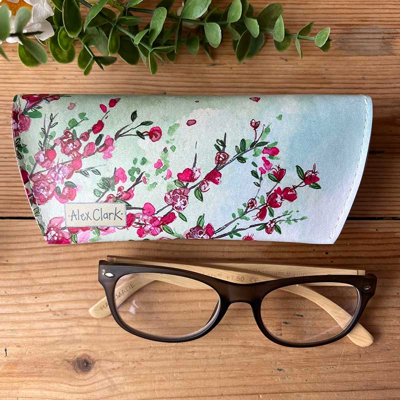 Cats & Blossom Glasses Case