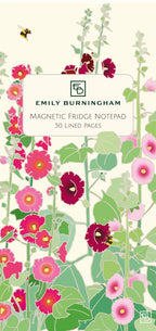 Hollyhocks Magnetic Note Pad