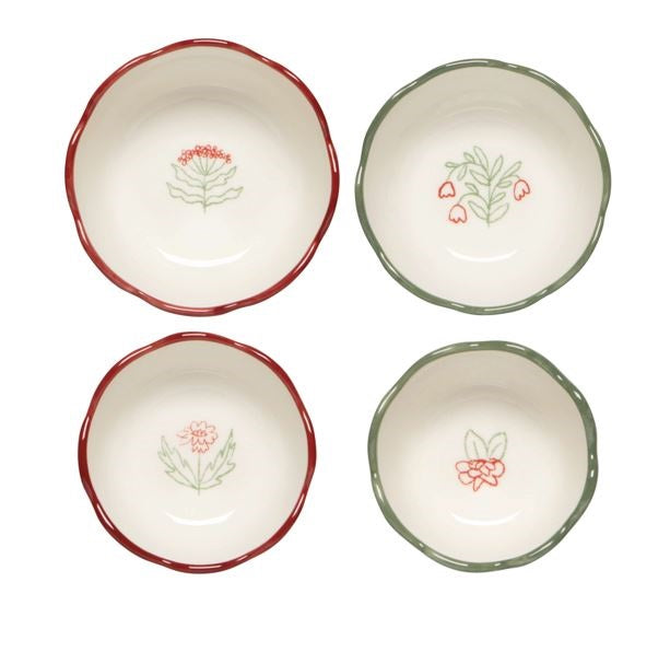 Camelia Set of 4 Stoneware Nesting Bowls