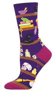 W Bewitched Closet Purple Socks