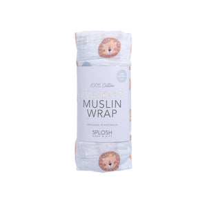 Baby Lion Muslin Wrap