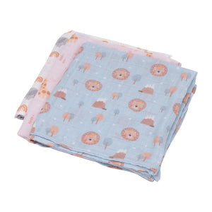 Baby Lion Muslin Wrap