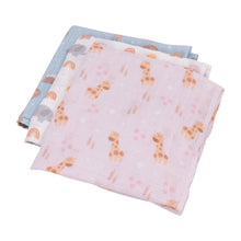 Load image into Gallery viewer, Baby Giraffe Muslin Wrap