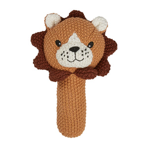 Baby Lion Knitted Rattle