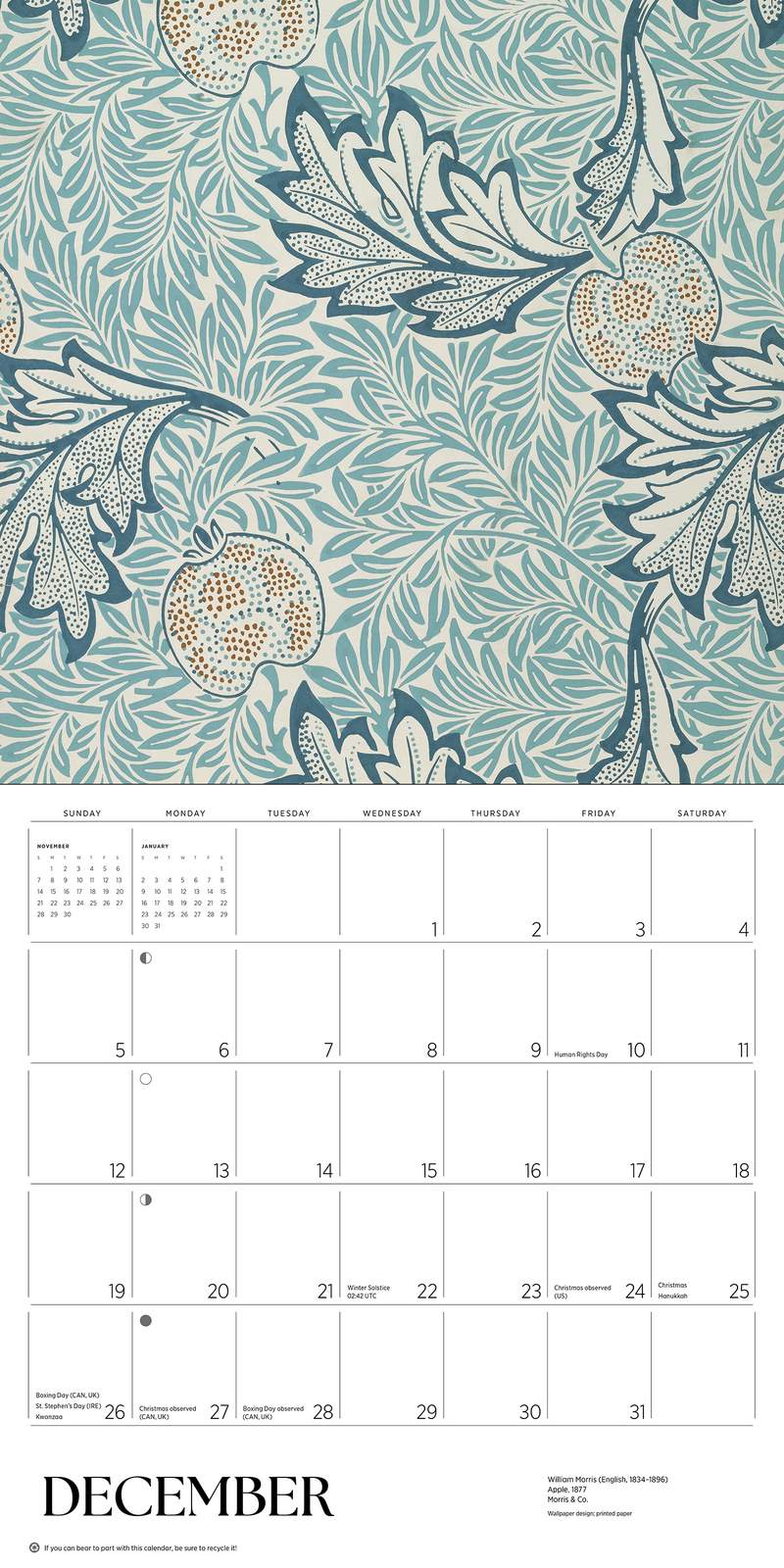 Arts & Crafts Designs 2027 Wall Calendar