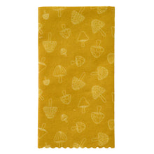 Load image into Gallery viewer, Mustard Mushrooms Medium Beeswax Wrap