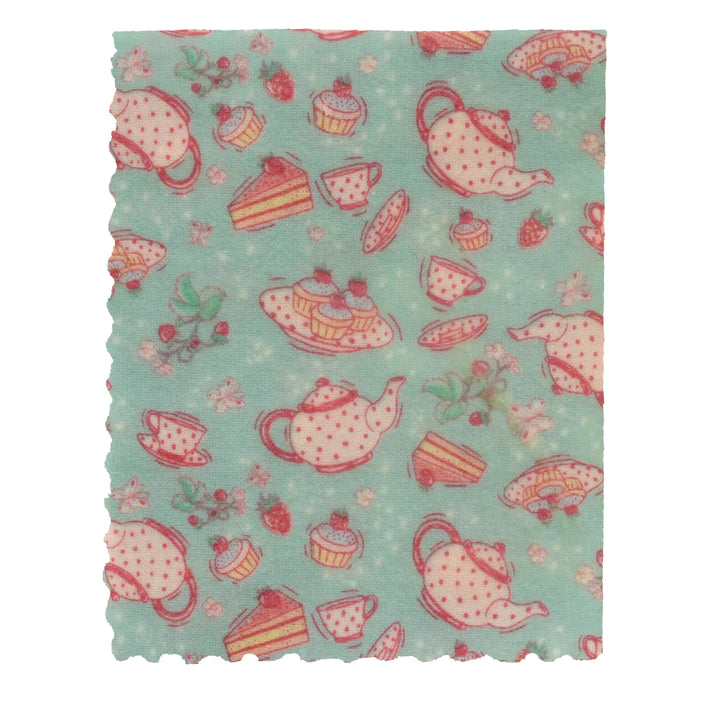 Mint Tea At Three Small Beeswax Wrap