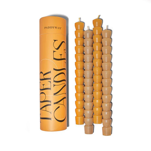 Paddywax Taper Candles Gold 4pack