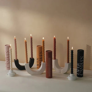 Paddywax Taper Candles Gold 4pack