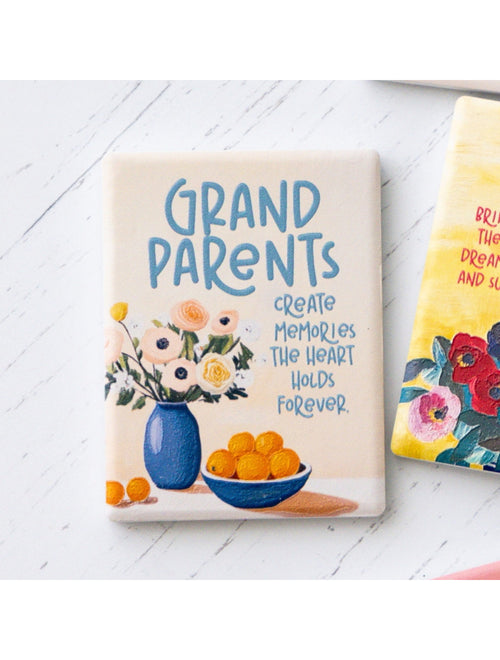 Billie Grandparents Ceramic Magnet