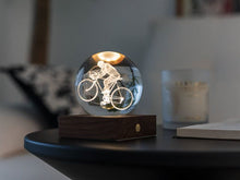 Load image into Gallery viewer, Cyclist 3D Laser Engraved Light