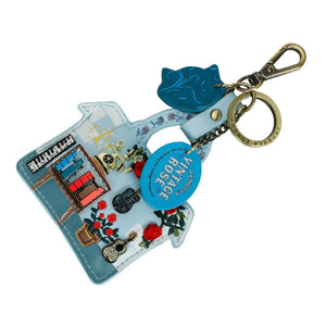 Vintage Rose Key Charm