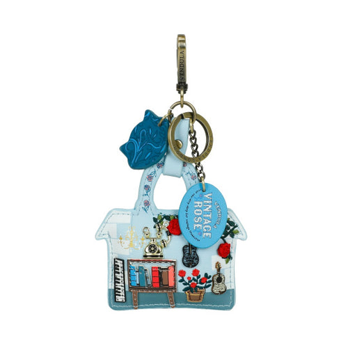 Vintage Rose Key Charm