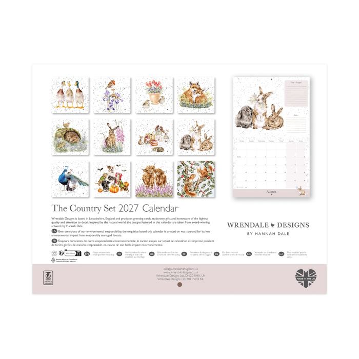 Wrendale Landscape 2027 Calendar