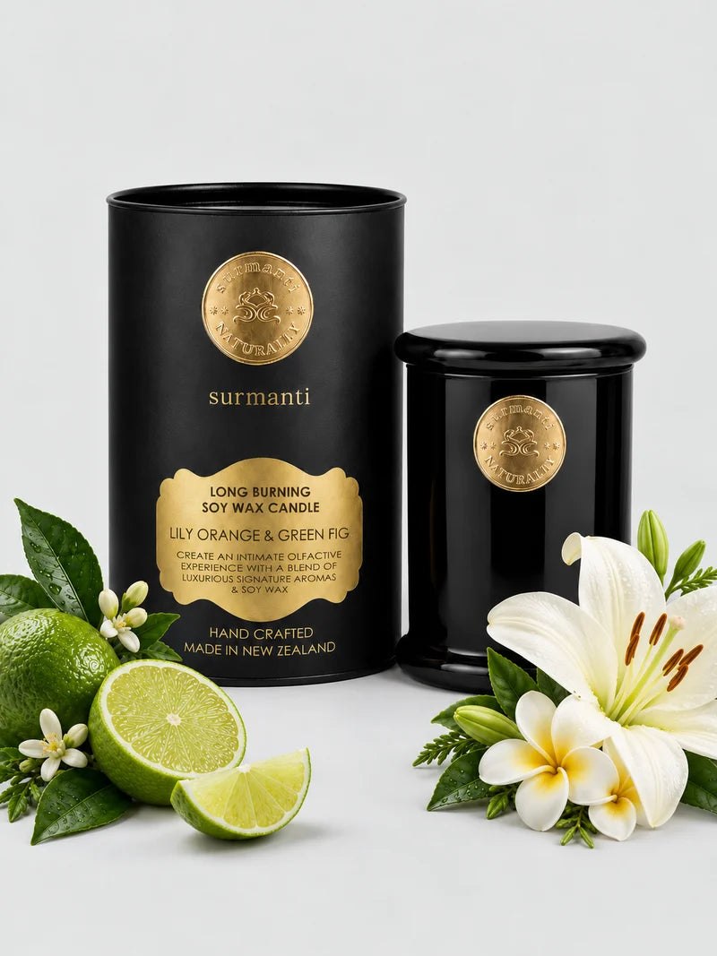Lily Orange & Green Fig Candle