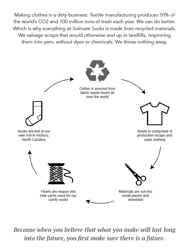 Starlight Adult Crew Solmate Sock