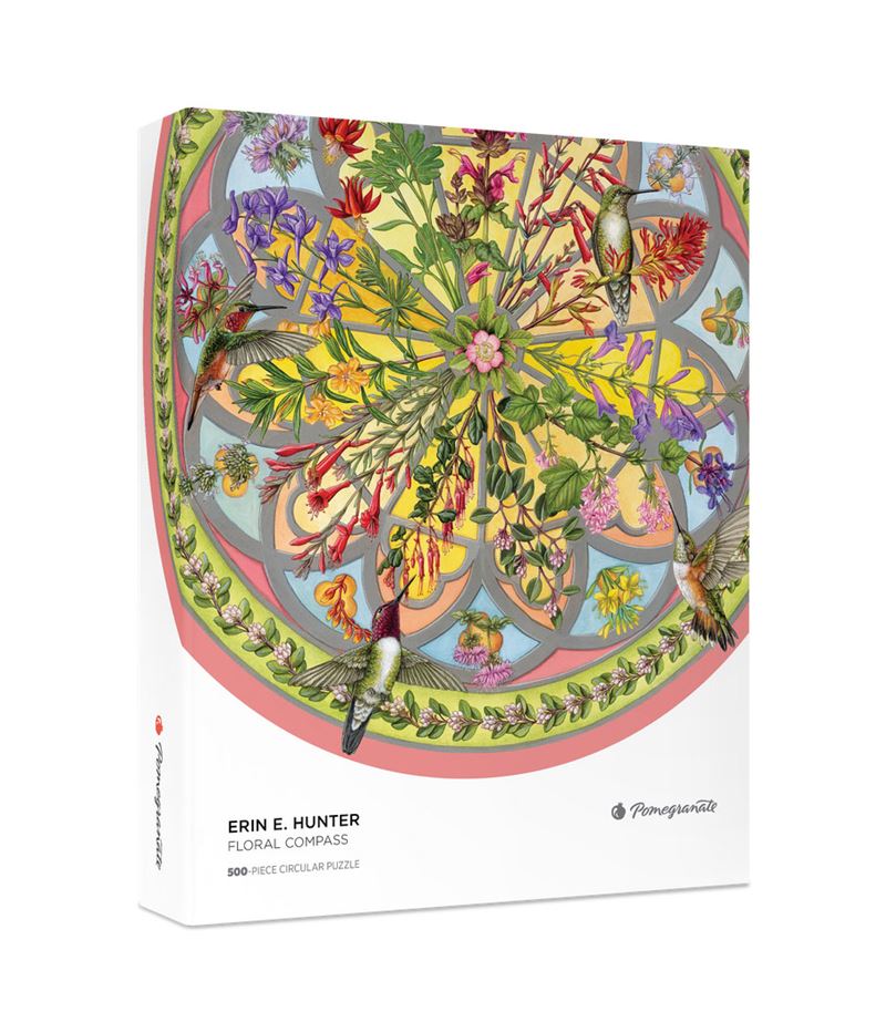 Floral Compass Circular 500pce Puzzle
