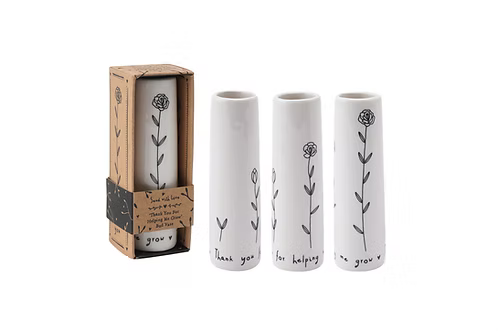 Thank you for Helping Bud Vase