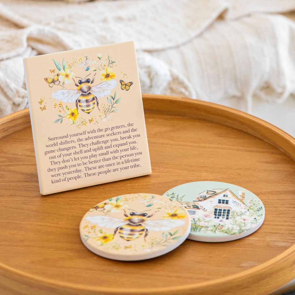 Cottage Grove Bee Ceramic Coaster