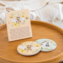 Load image into Gallery viewer, Cottage Grove Bee Ceramic Coaster