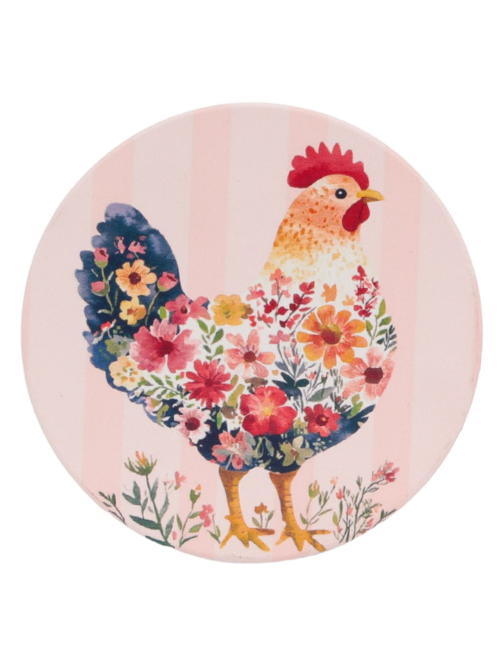 Cottage Grove Hen Ceramic Coaster