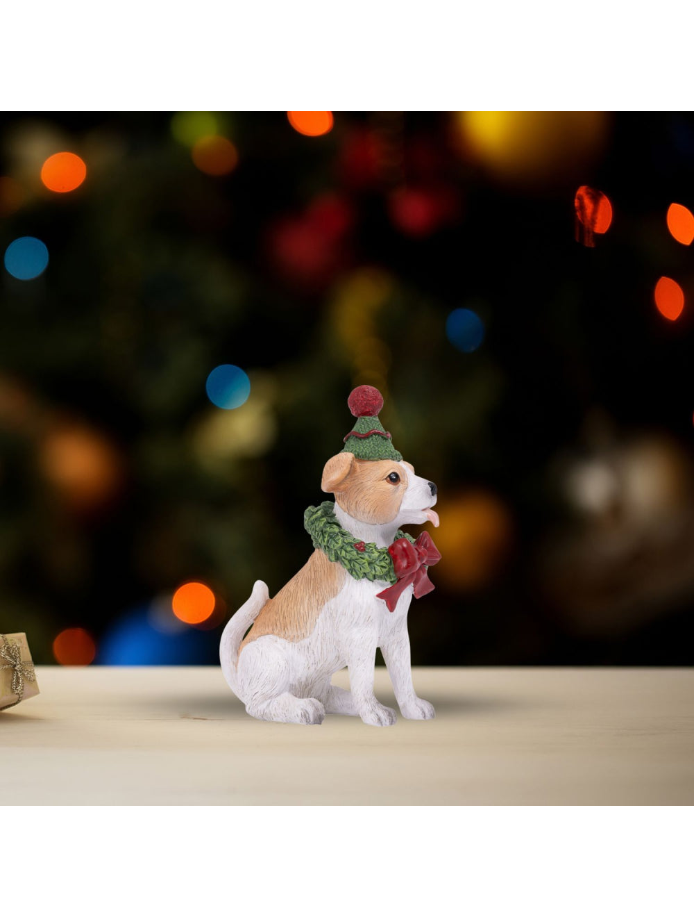 Christmas Beanie Dog Ornament