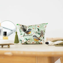 Load image into Gallery viewer, Chatty Fantails Velvet Cosmetic Bag
