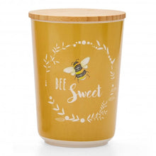 Load image into Gallery viewer, Bumble Bees Bamboo Canister Mustard