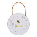 Bumble Bee Bee Yourself Round Plaque