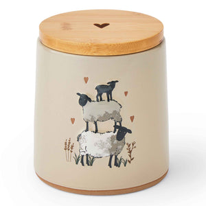 Highland Sheep Beige Canister