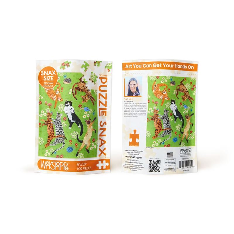Cat Nap 100pce Puzzle Snax