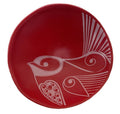 Gc Piwakawaka White on Red Porcelain 7cm Bowl