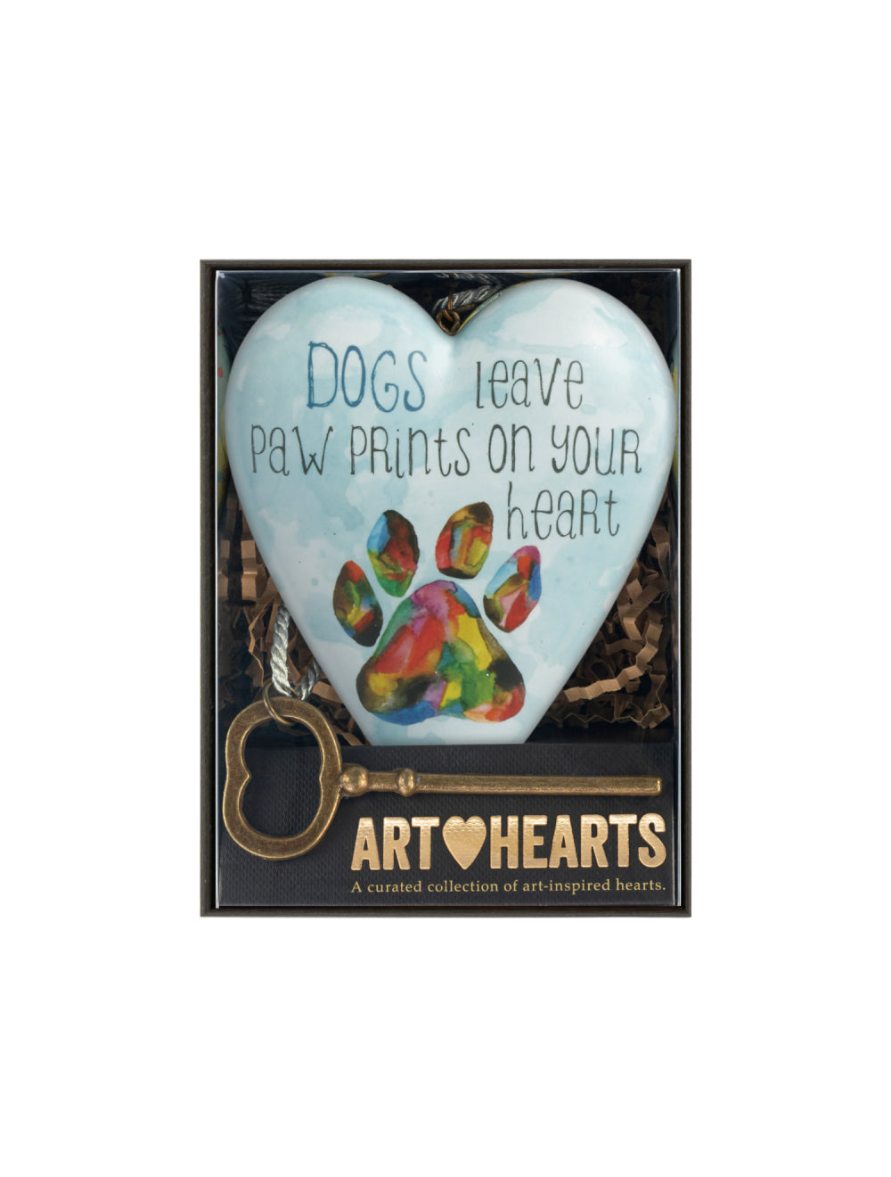 Paw Prints Art Heart