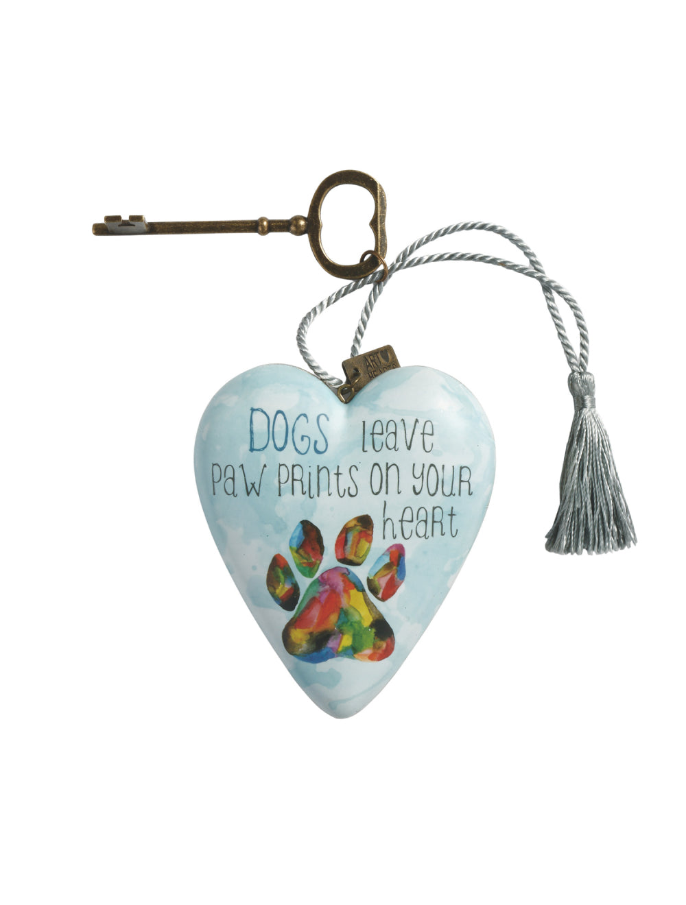 Paw Prints Art Heart