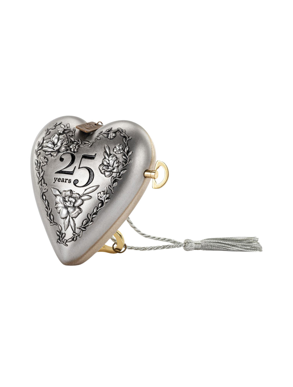 Demdaco 25th Silver Anniversary Musical Heart