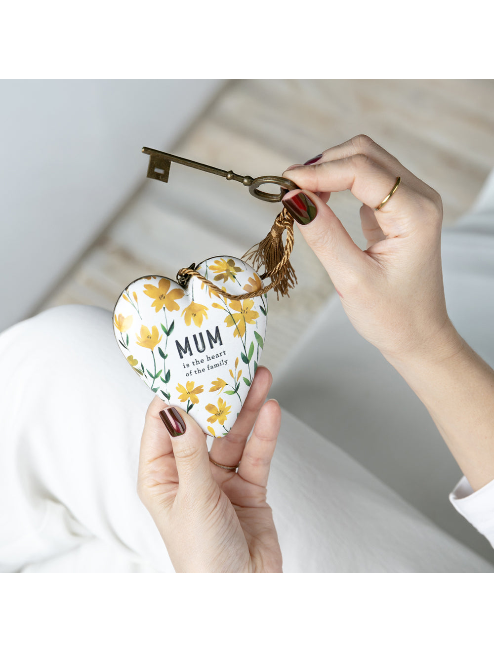 Mum is the Heart of the Family Art Heart