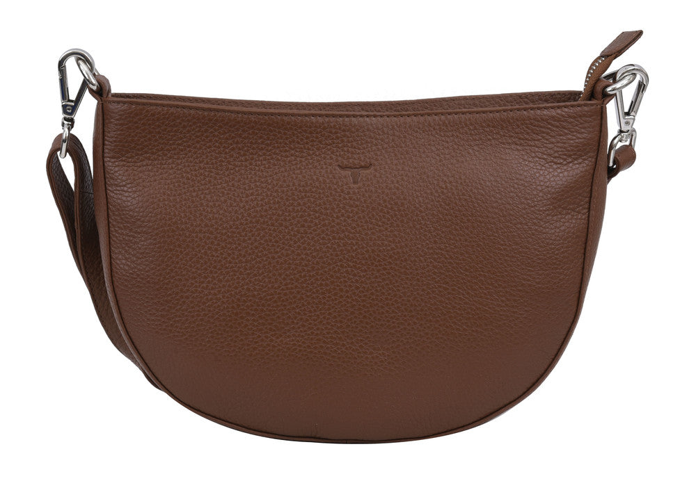 Natalie Small Leather Sling Rambler Cocoa