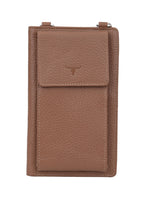 Phoebe Leather Phone Pouch Cocoa
