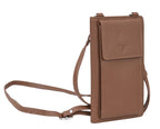 Phoebe Leather Phone Pouch Cocoa