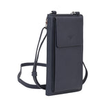 Phoebe Leather Phone Pouch Navy