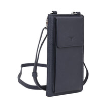 Load image into Gallery viewer, Phoebe Leather Phone Pouch Navy