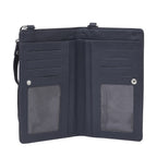 Phoebe Leather Phone Pouch Navy
