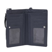 Load image into Gallery viewer, Phoebe Leather Phone Pouch Navy
