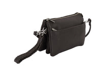 Load image into Gallery viewer, Sofie Small Leather Clutch/Sling Rambler Dark Brown