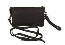 Load image into Gallery viewer, Sofie Small Leather Clutch/Sling Rambler Dark Brown
