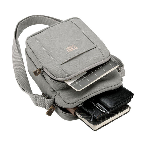 Classic Zip Top Body Bag Ash Grey