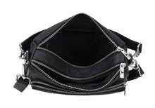 Load image into Gallery viewer, Hannah Leather Sling Bag Rambler Black