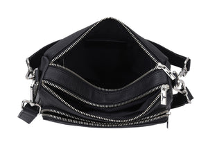 Hannah Leather Sling Bag Rambler Black